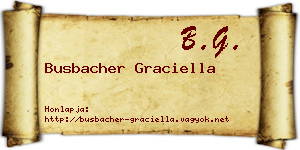Busbacher Graciella névjegykártya